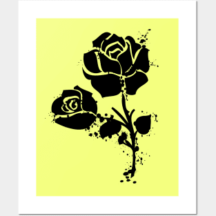 Black roses Posters and Art